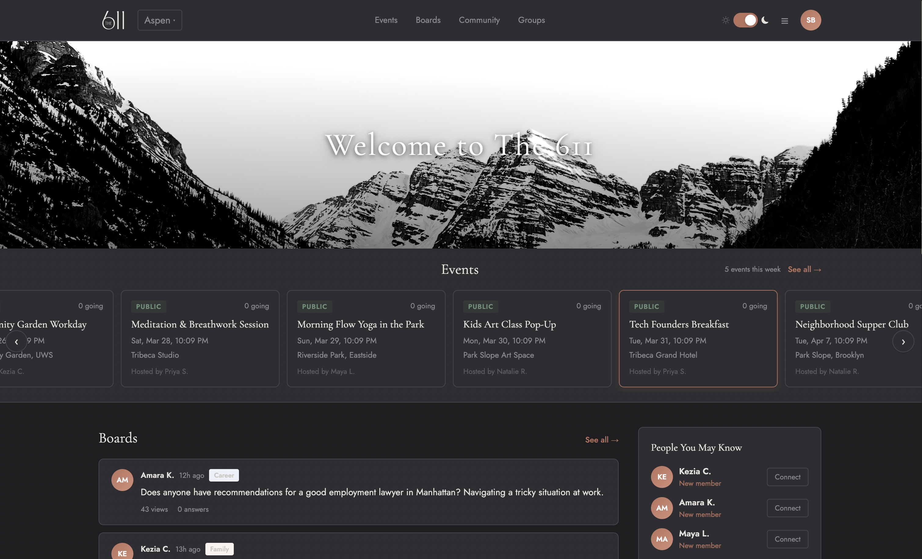 The 611 product screenshot